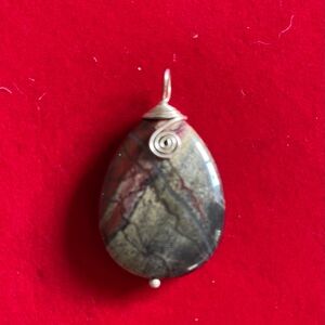 Natural Red Jasper Pendant